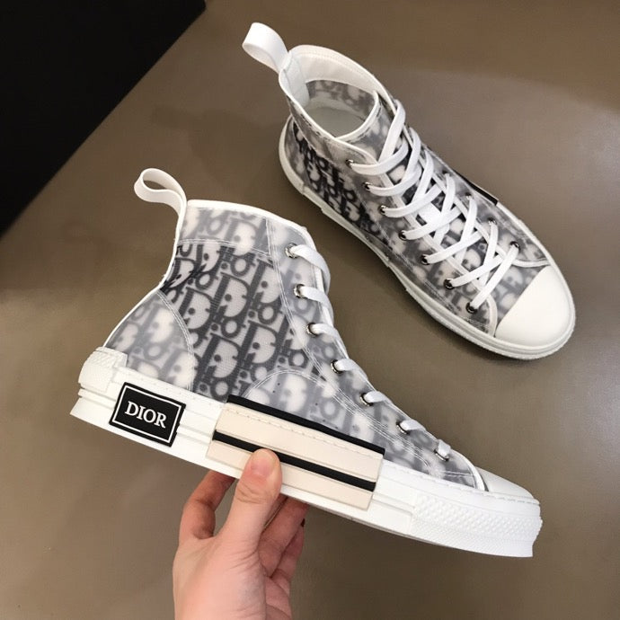 white Dior shoes high top