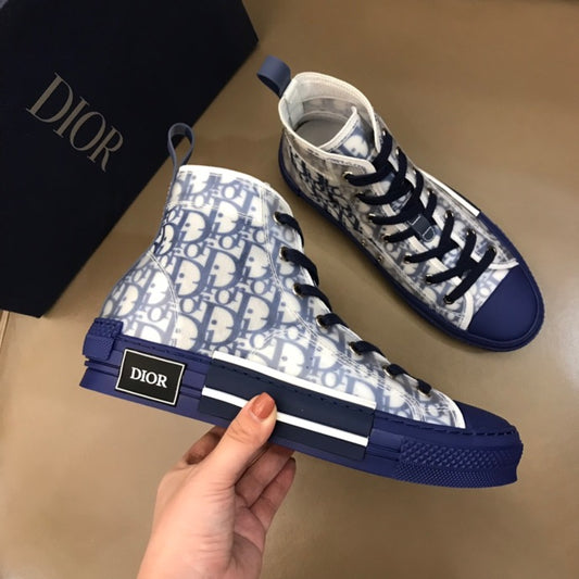 blue Dior shoes high top